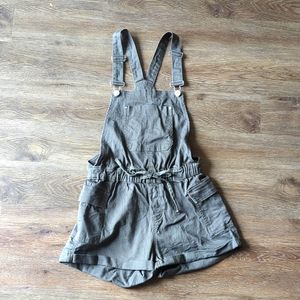Almost Famous Army Green Overalls